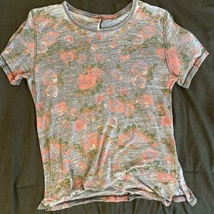 Free People Oversized Floral Shirt - Size Small